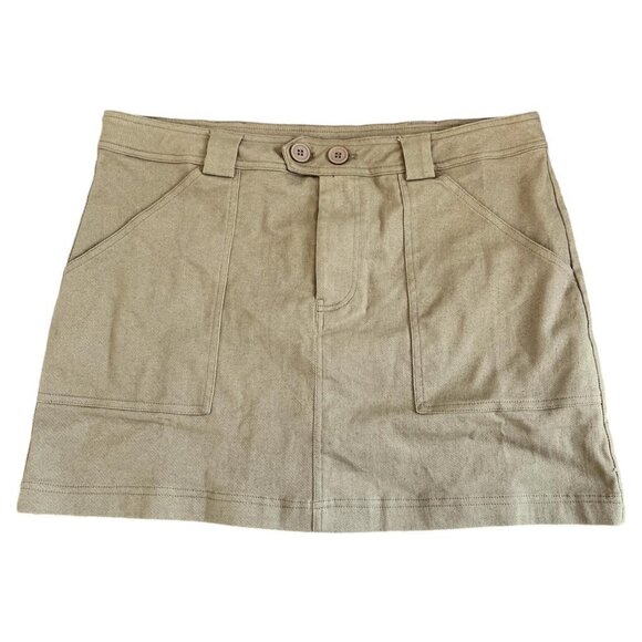 Princess Polly dark tan skirt size medium 10 bigger medium has stretch - Picture 1 of 3